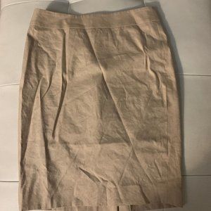 ANN TAYLOR PETITE BEIGE SUIT PENCIL SKIRT